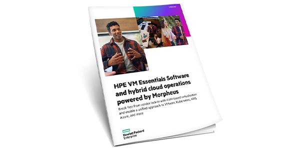 HPE VM Essentials Software and hybrid cloud operations powered by Morpheus