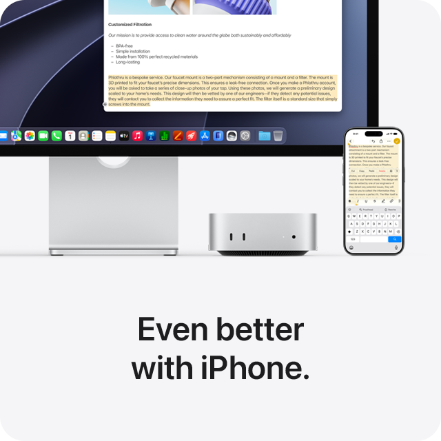 Even better with iPhone. 