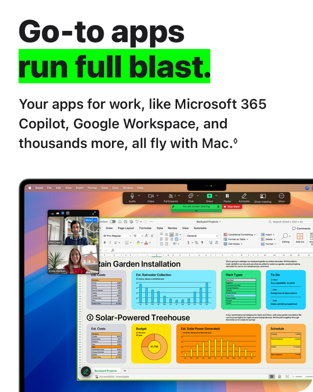 Go-to apps run full blast.