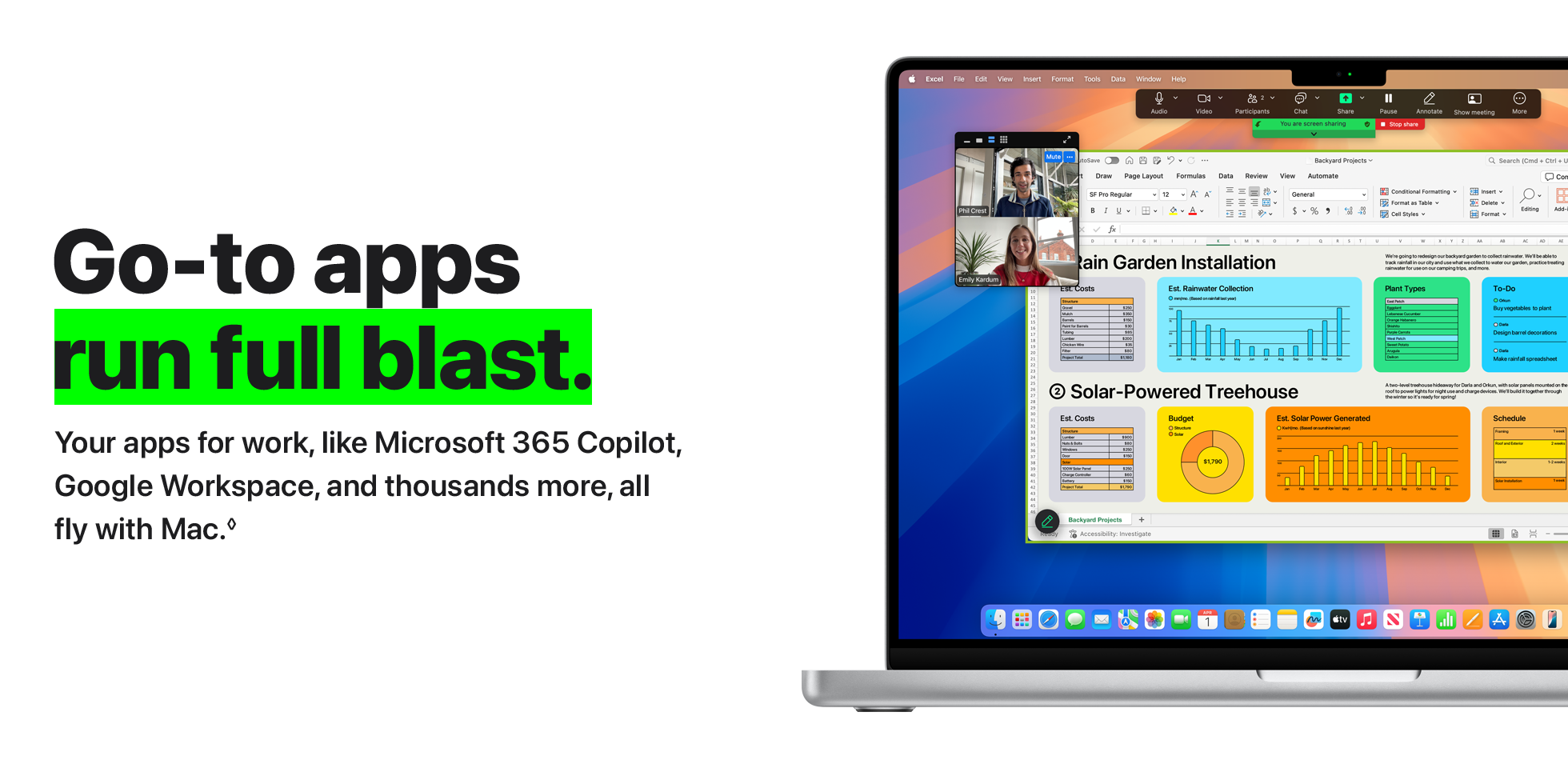 Go-to apps run full blast.