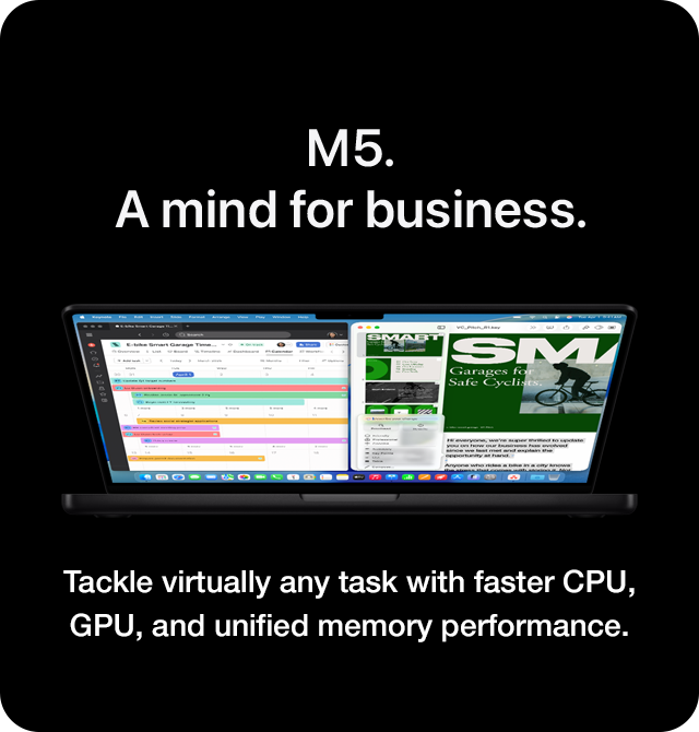 14-inch model. Now supercharged by M5.