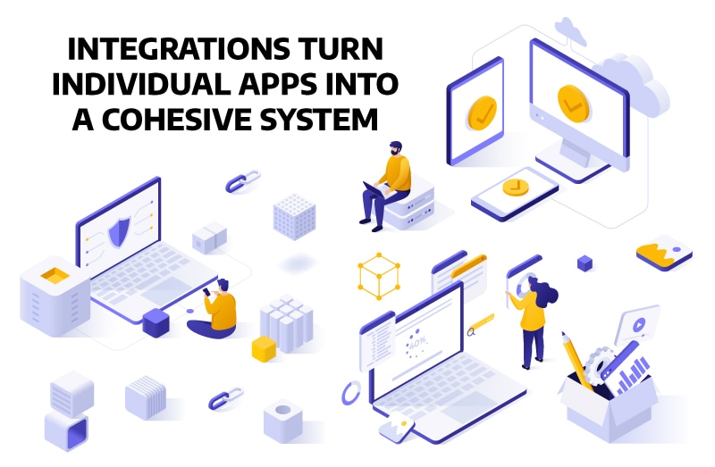 Integrations turn individual apps into a cohesive system